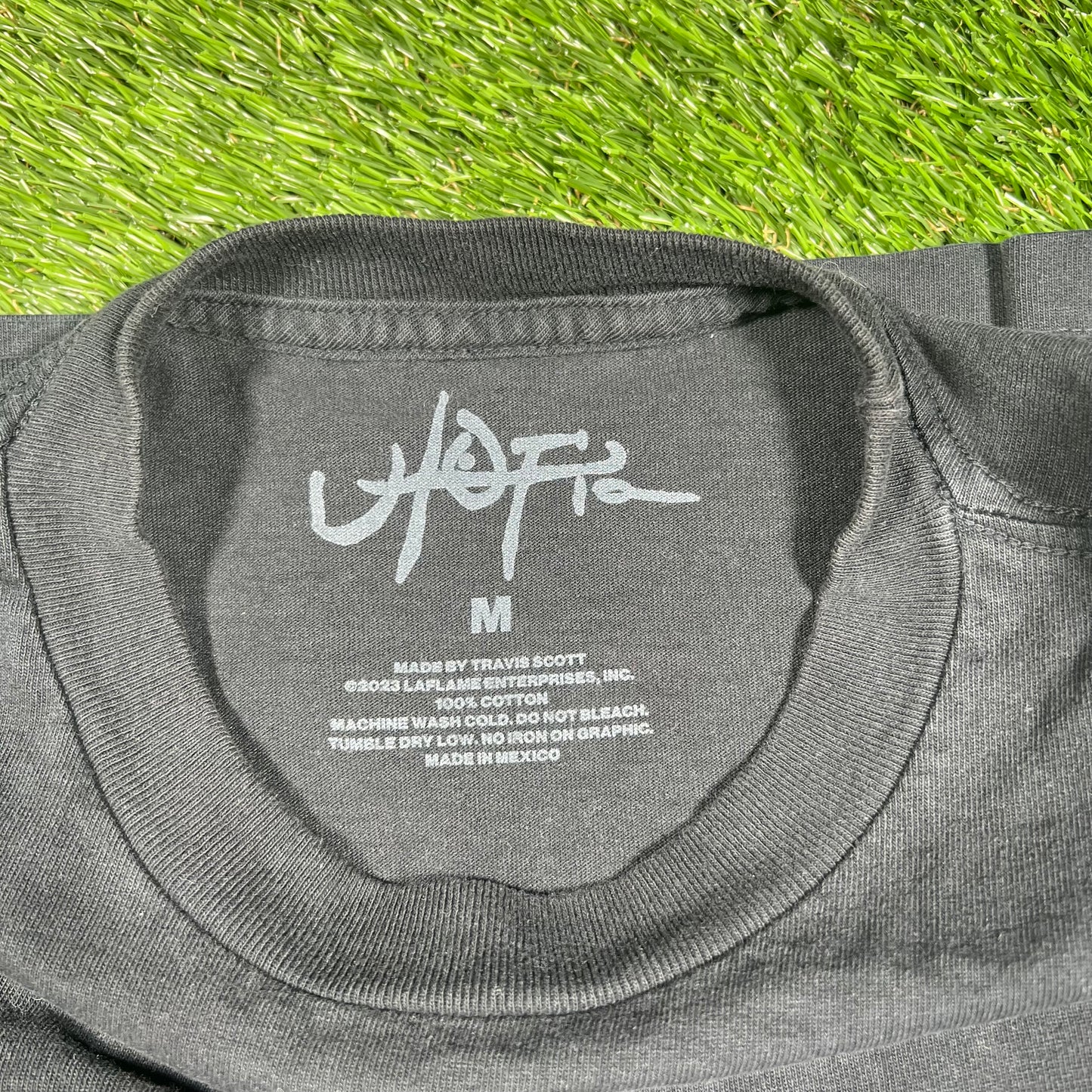 Travis Scott Utopia Skull Face Black Longsleeve Size Medium USED x15178