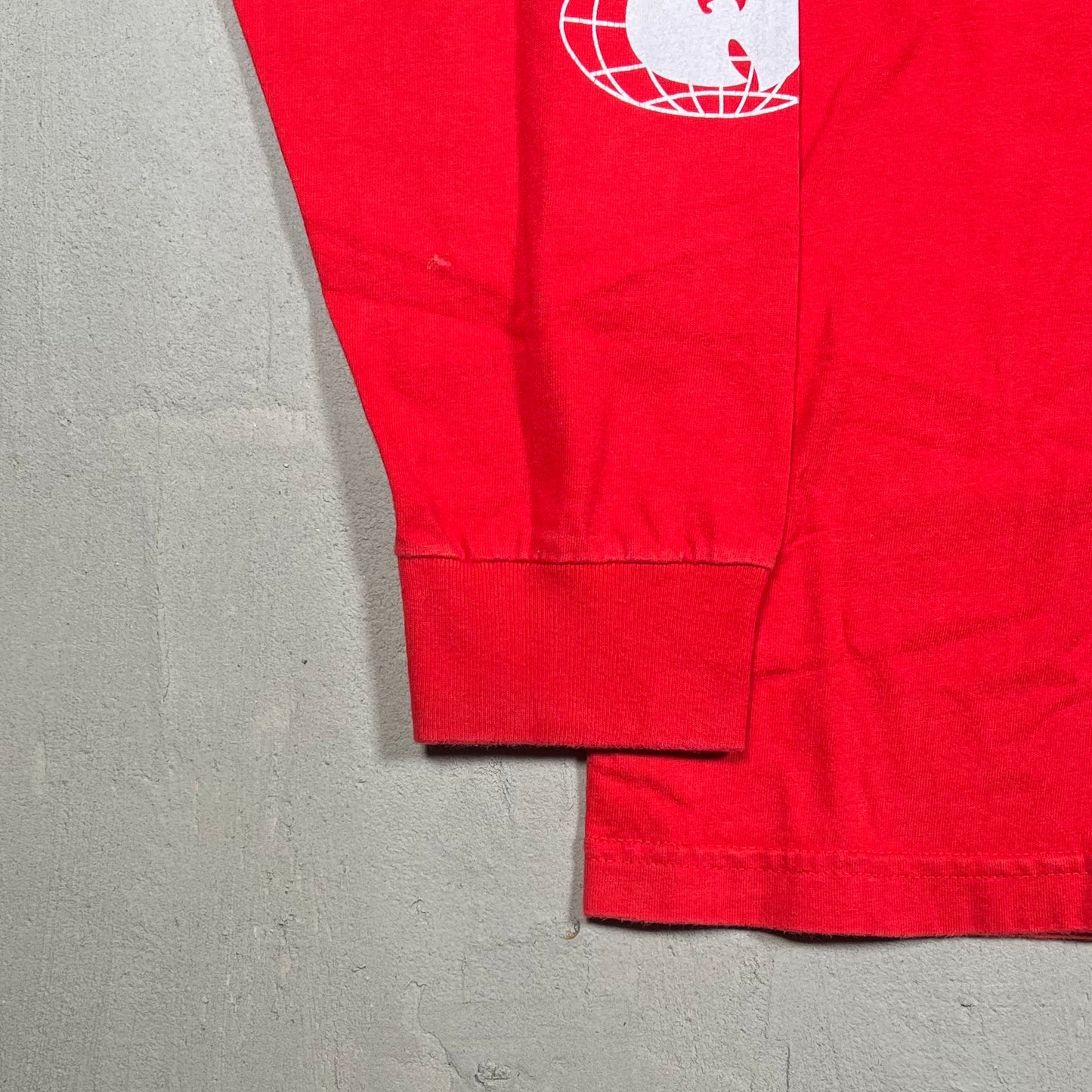 Y2K Wu Wear Red Longsleeve Size XL USED v19154