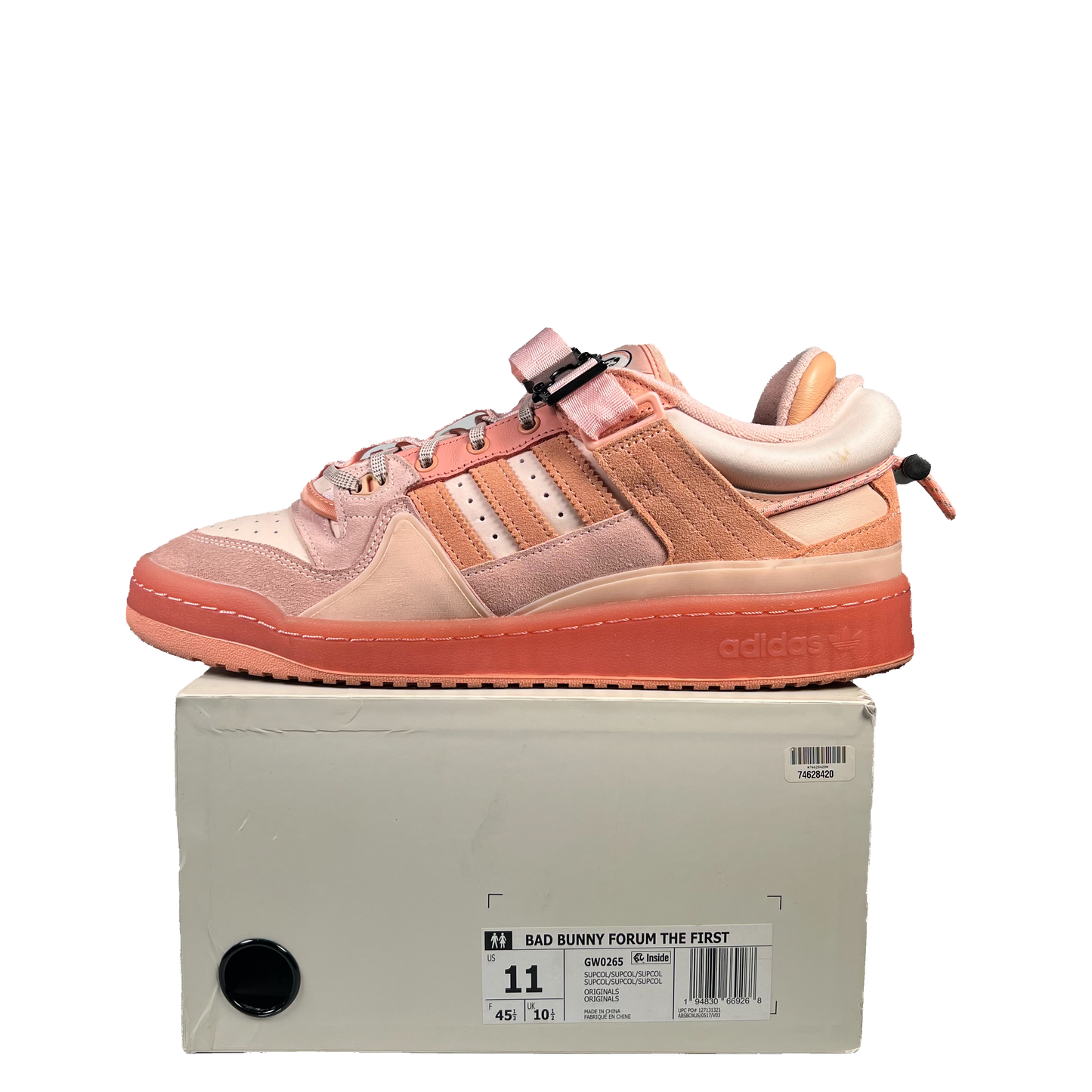 Adidas Forum Low Bad Bunny Pink Easter Egg (2021) Size 11 USED s20655