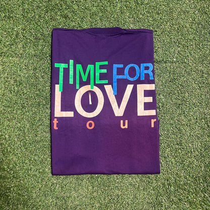 1990s Freddie Jackson Clock Purple Tee Size XL USED v16248