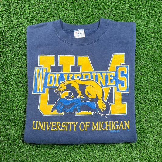 1990's Michigan Wolverines Sweatershirt Size XL USED v18464