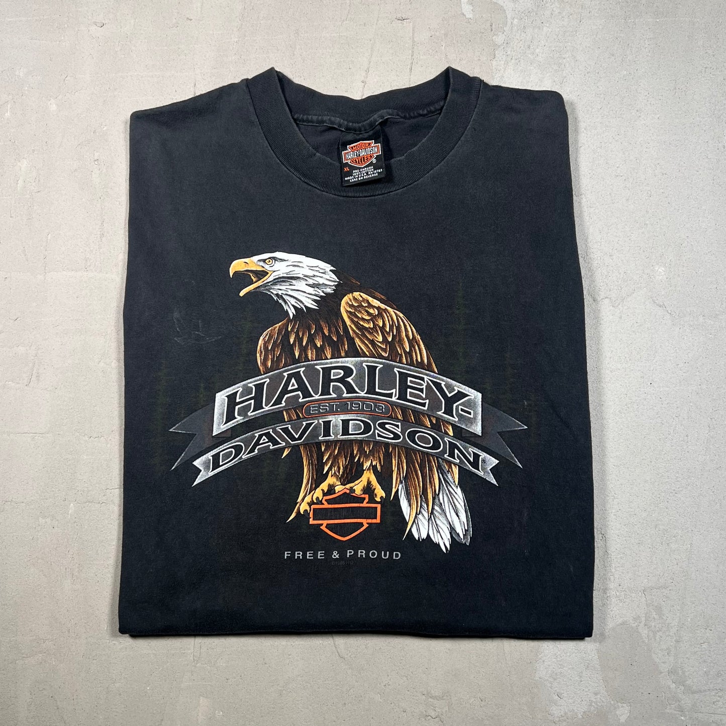 1998 Harley Davidson Black Eagle Tee Size XL USED v18974