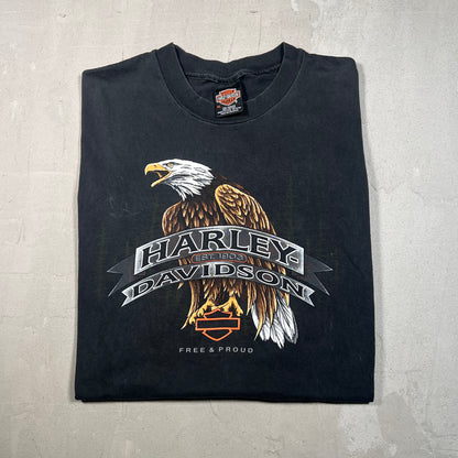 1998 Harley Davidson Black Eagle Tee Size XL USED v18974