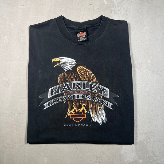 1998 Harley Davidson Black Eagle Tee Size XL USED v18974