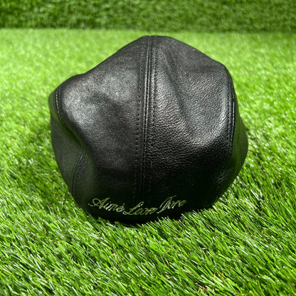 Aime Leon Dore ALD Cabbie Black Leather Hat NEW x14610