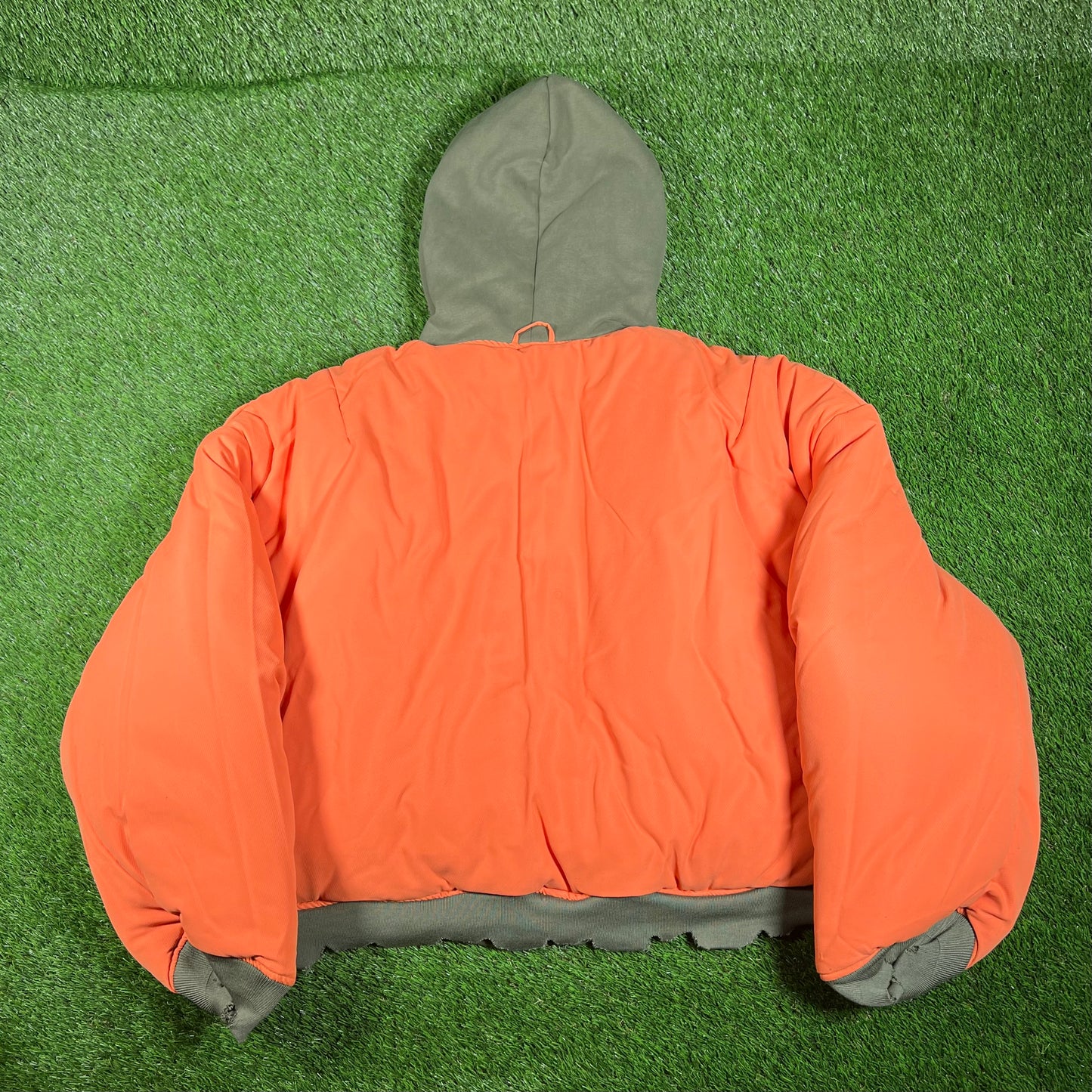 GV Gallery Olive Green Reversible Bomber Jacket Size Medium NEW x15356