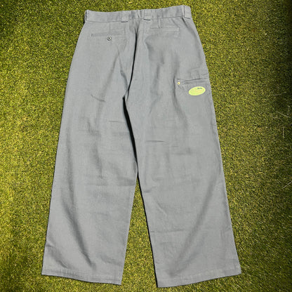 Phyps Wide Leg Blue Work Pants SIze XL NEW v16087