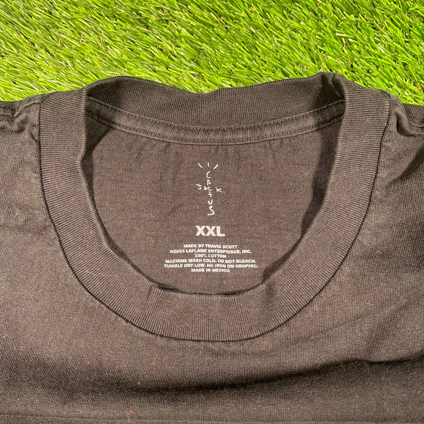 Travis Scott Black "It's Miami" Tee Size XXL USED x15422