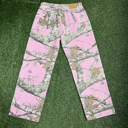 Stussy Workgear Real Camo Pink Pants Size 32 USED x13945