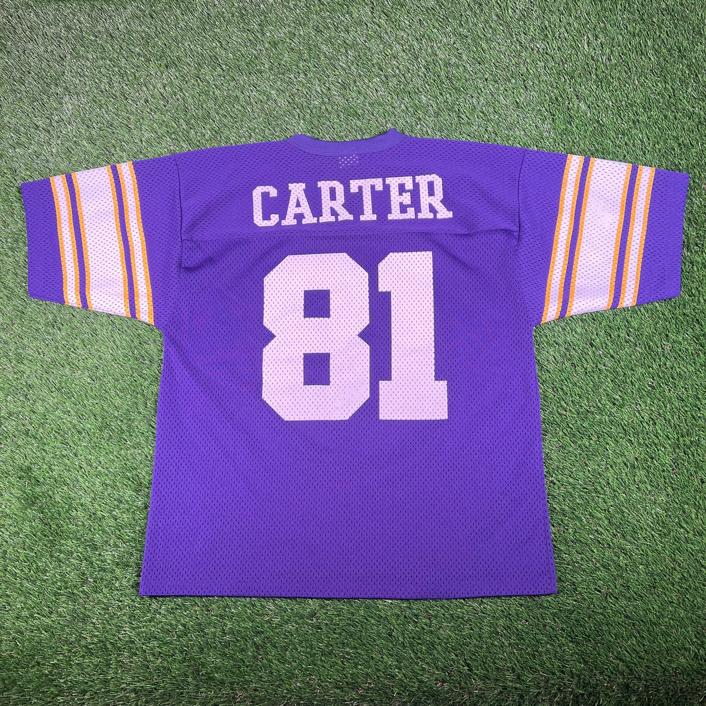 1990s Cris Carter Purple Vikings Jersey SIze Medium USED v17882