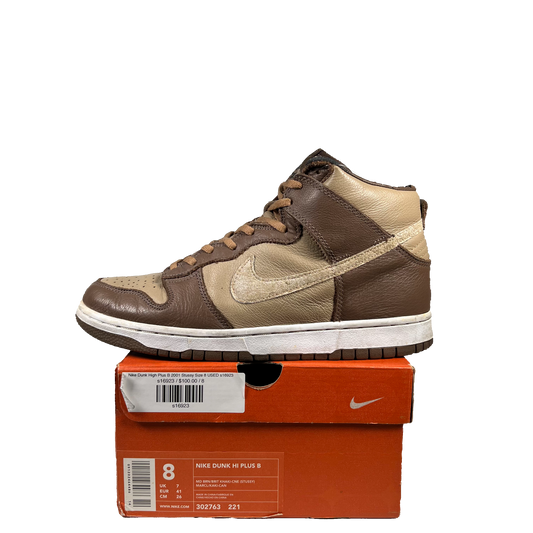 Nike Dunk High Plus B 2001 Stussy Size 8 USED s16923