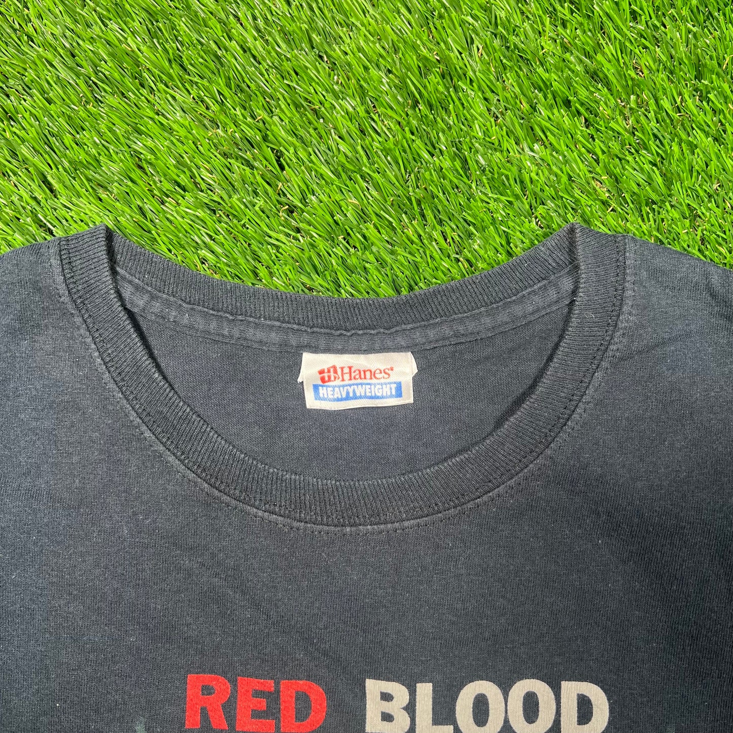 Y2K Red Hot Chili Pepers Sugar Black Tee Size Large USED v18725