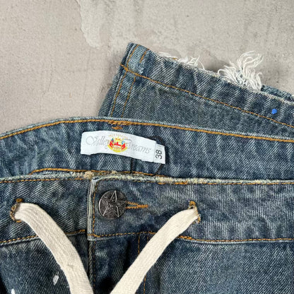 Vale Ice Cream Rhinestone Blue Jeans Size 38 USED x18966