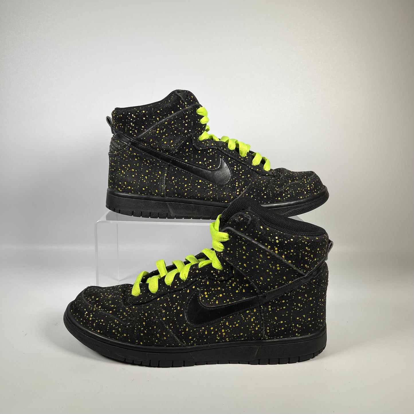 Nike Dunk High Yellow Splatter (2009) Size 8.5 USED s18760