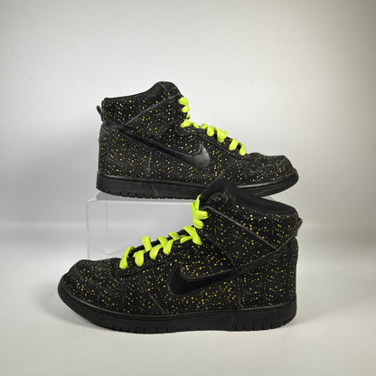 Nike Dunk High Yellow Splatter (2009) Size 8.5 USED s18760
