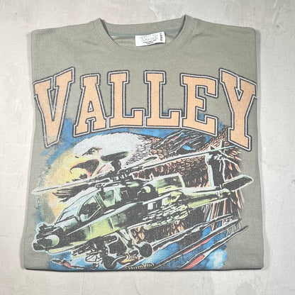 Vale Fear The Machine Sage Thermal Longsleeve Size Large USED x17429