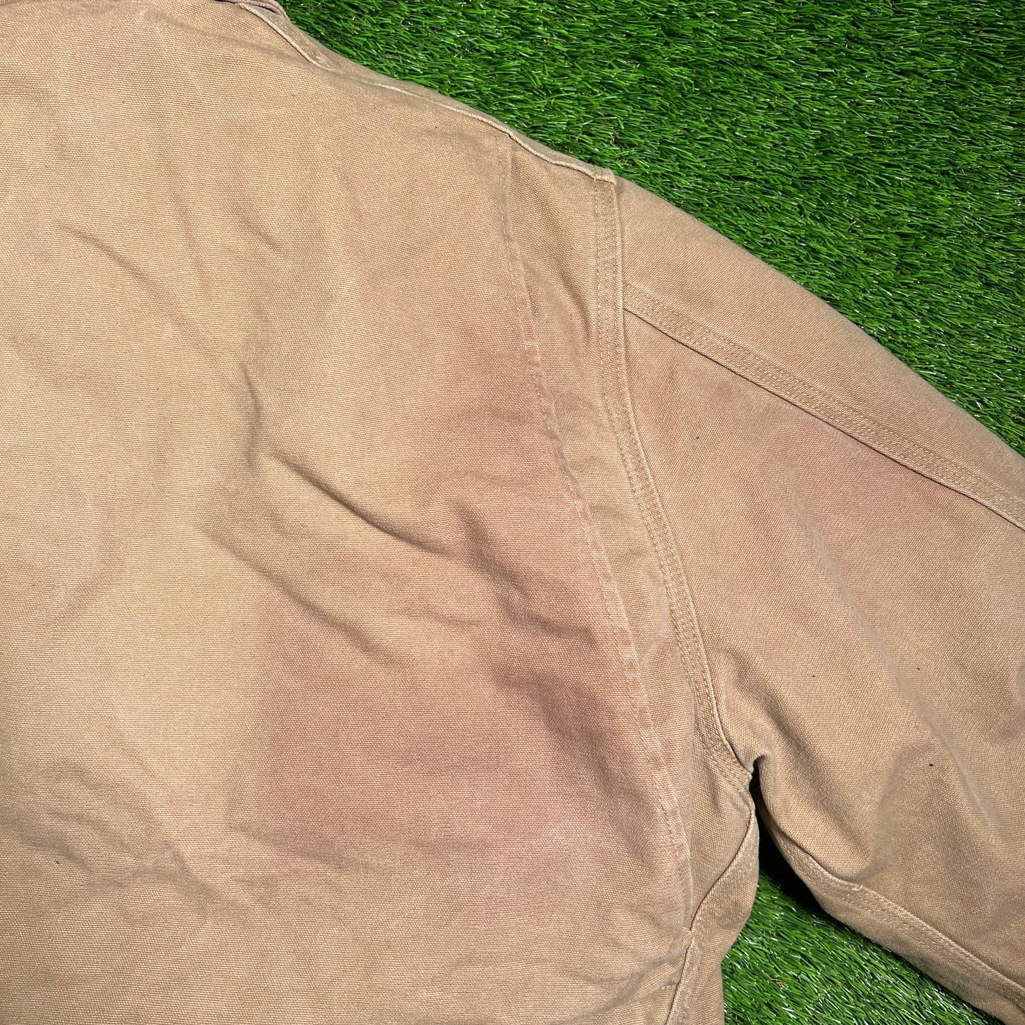 Y2K Carhartt Arctic Brown Workwear Zip Up Jacket Size XL USED v18385