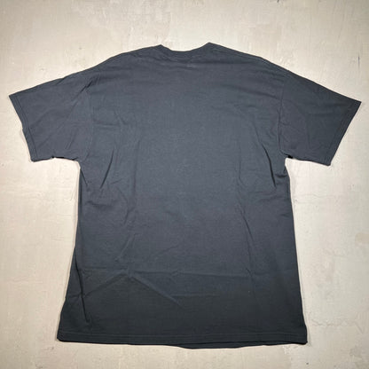 1997 Chicago Bulls NBA Finals Gold Ring Black Tee Size XL USED v16724