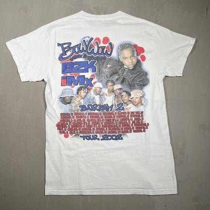 2002 Lil Bow Wow Scream 2 Tour Rap Style White Tee Size Medium USED v17939