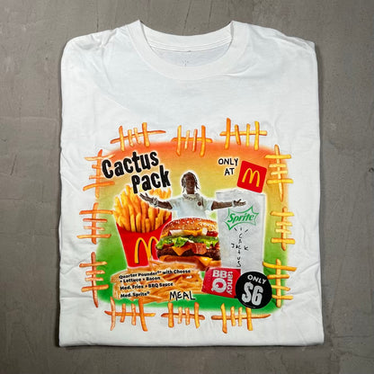 Cactus Jack McDonalds White Tee Size Large USED x18351