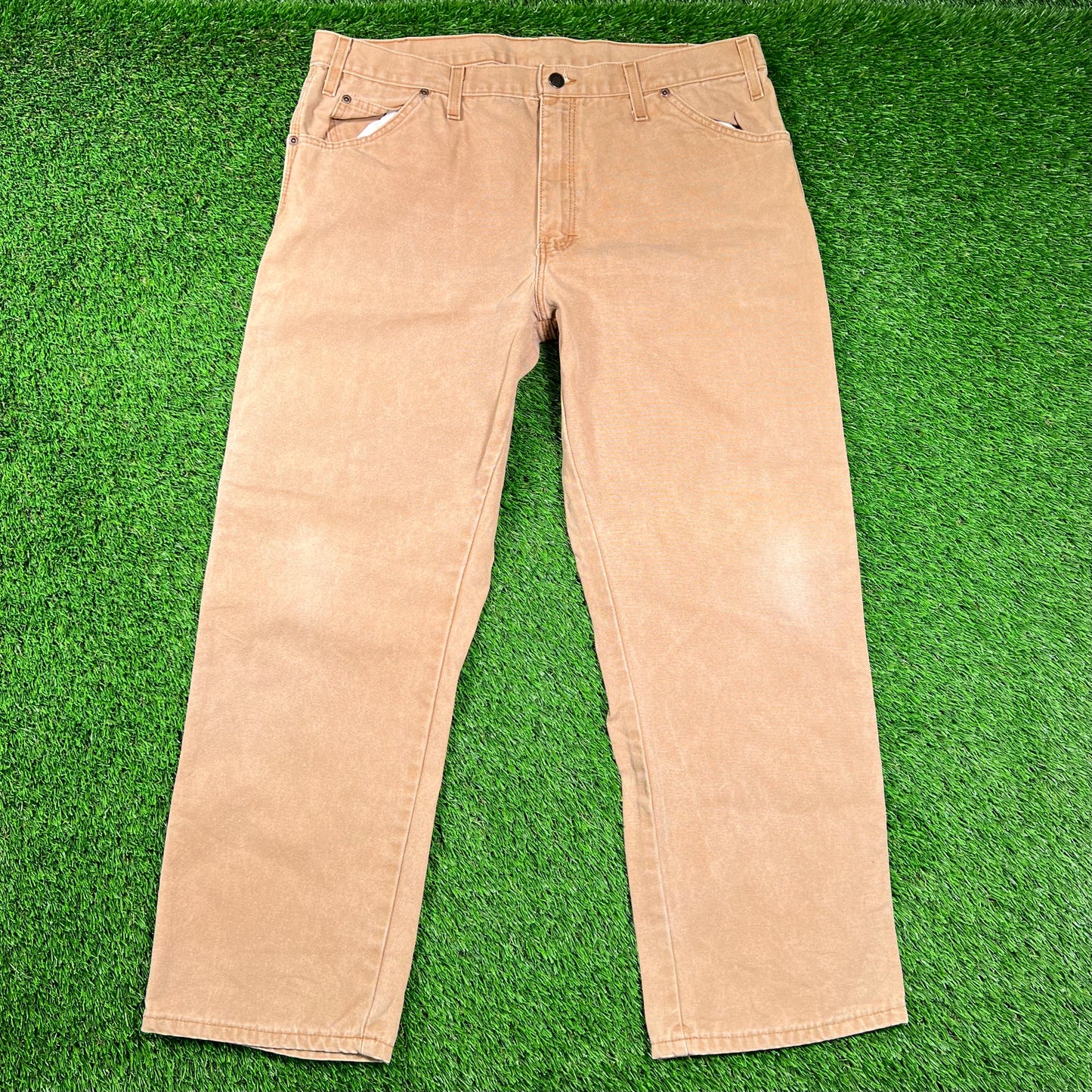 Y2K Dickies Khaki Workwear Pants Size 38 USED v18557