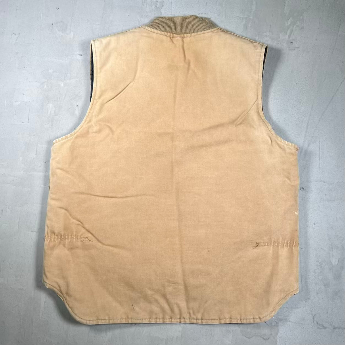 Y2K Carhartt Brown Canvas Workwear Zip Up Vest Size XXL USED v20147
