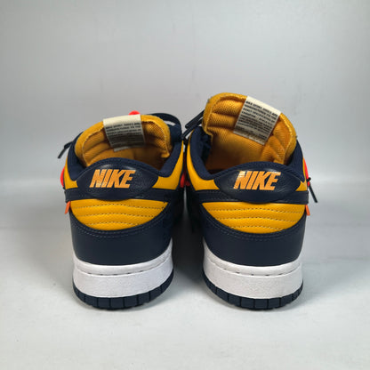 Nike Dunk Low Off White University Gold (2019) Size 7.5 USED s22071