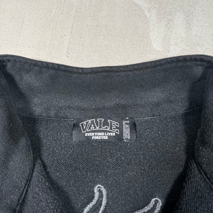 Vale Dogs Faded Quarter Zip Crewneck Size Large USED x17401