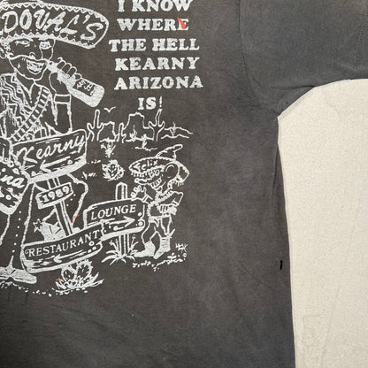 1980s Sandovals Bar Black tee Size Medium USED v19473