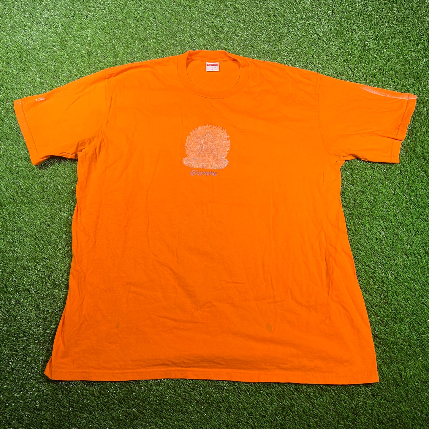 Supreme "Philosophy" Orange Tee (2022) Size XL USED s19928