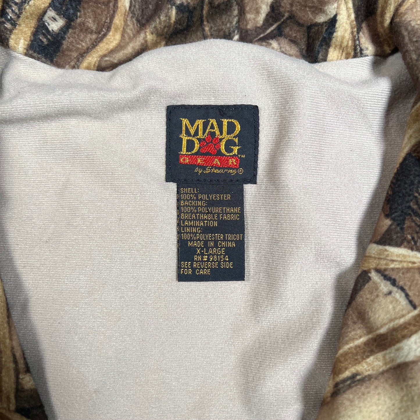 1990s Real Tree Fleece Field Jacket Size XL USED v18002