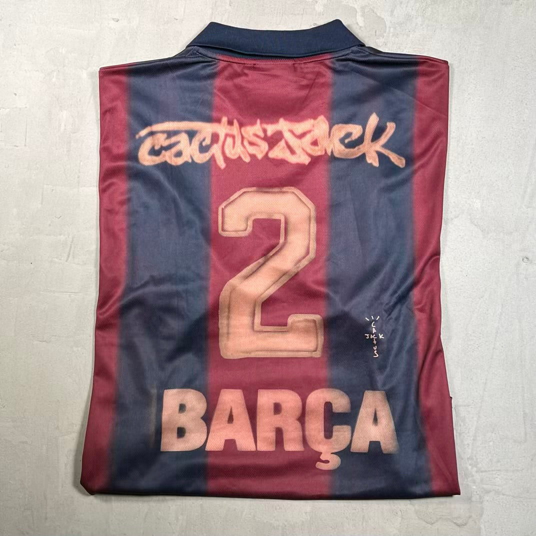 Nike Cactus Jack Barcelona Jersey Size XXL USED x18818