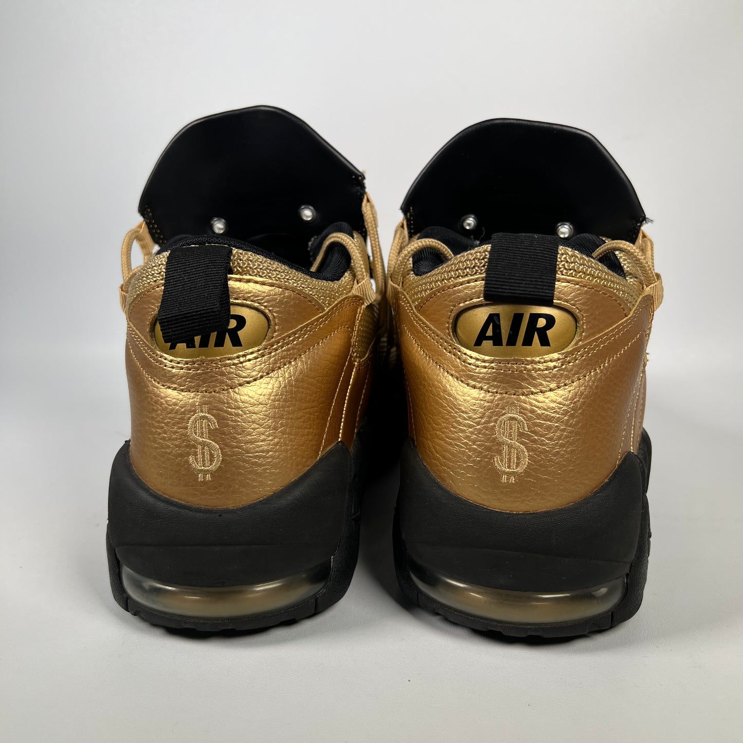 Nike Air More Money Metallic Gold Black (2018) Size 12 USED s18488