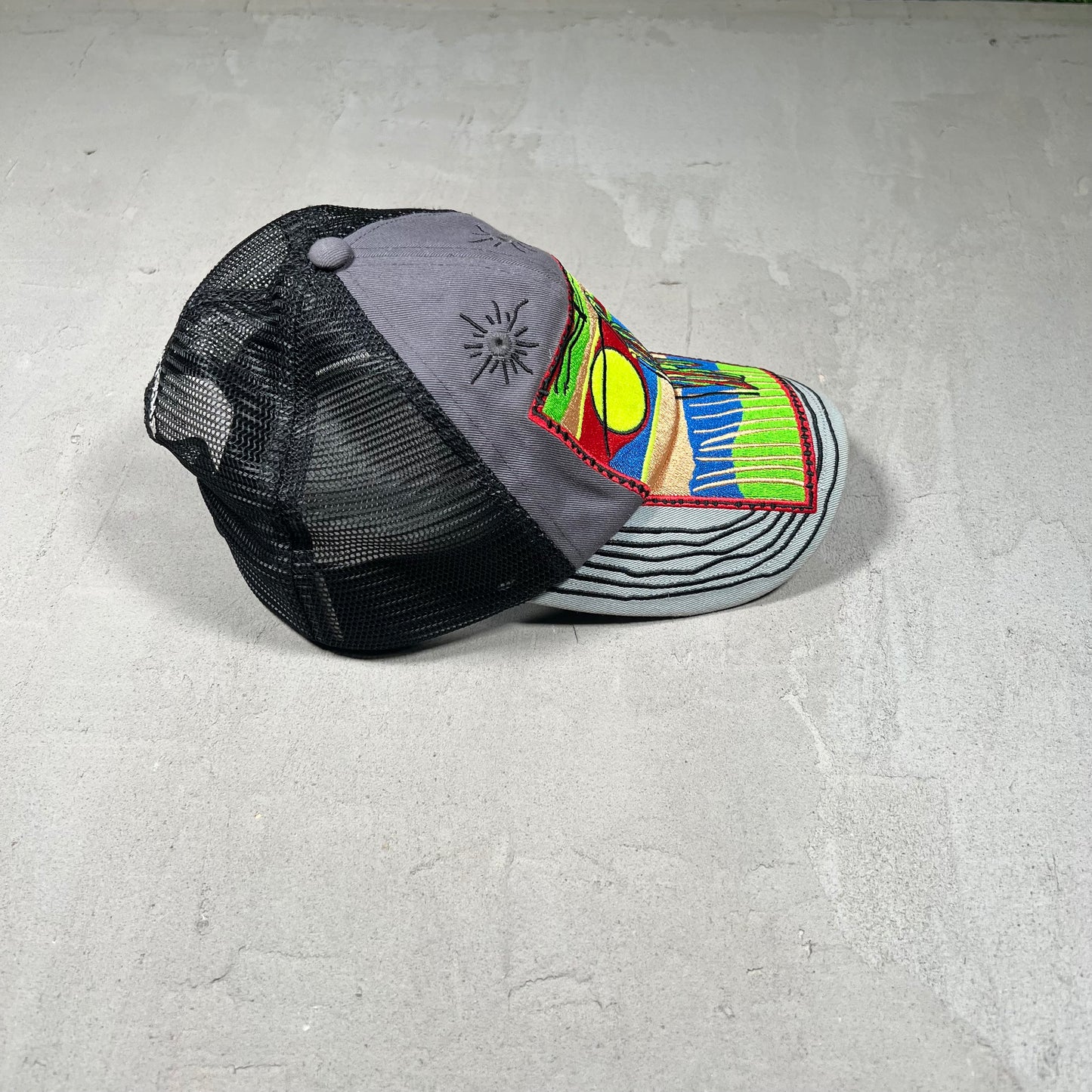 Supreme Reaper Mesh Back 6 Panel Grey (2025) USED x17302