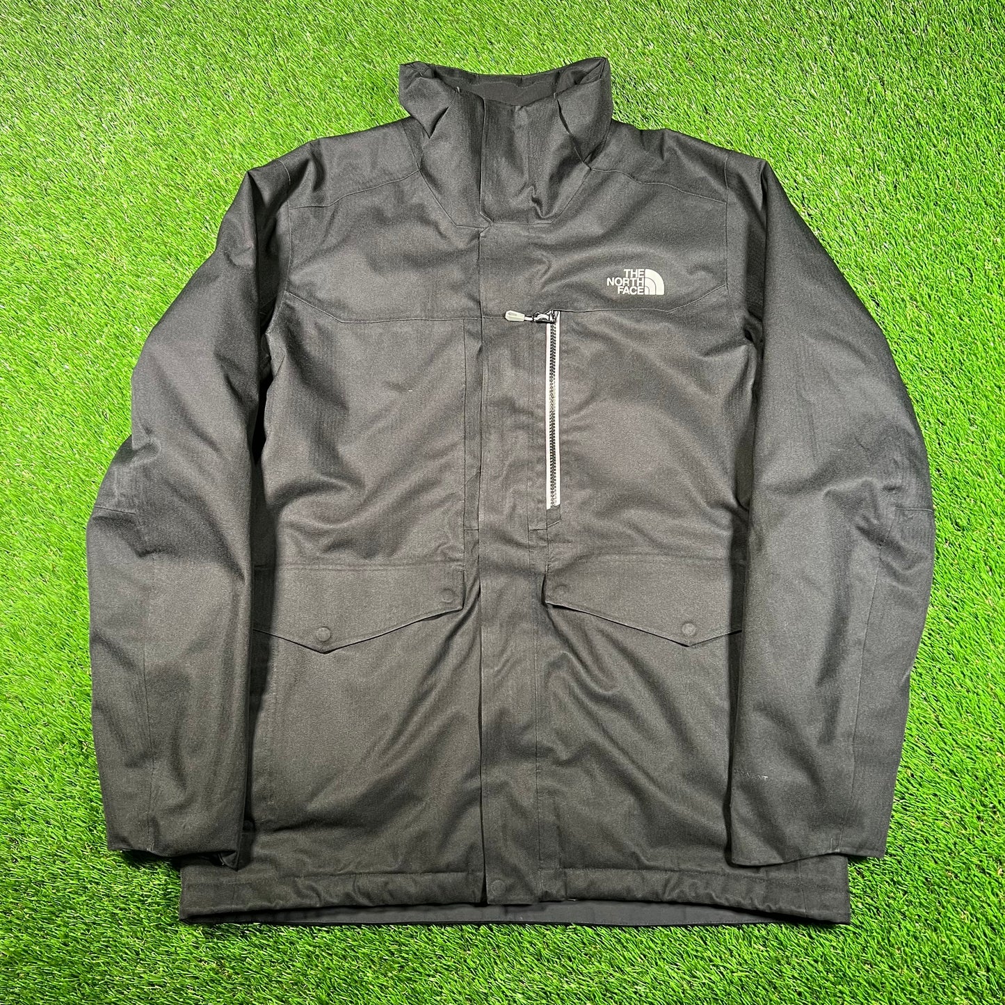 North Face Black Field Jacket Size Medium USED v17061