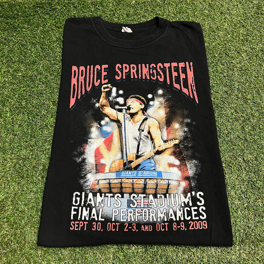 2009 Bruce Springsteen Final Performances Black Tee Size XL USED v16422