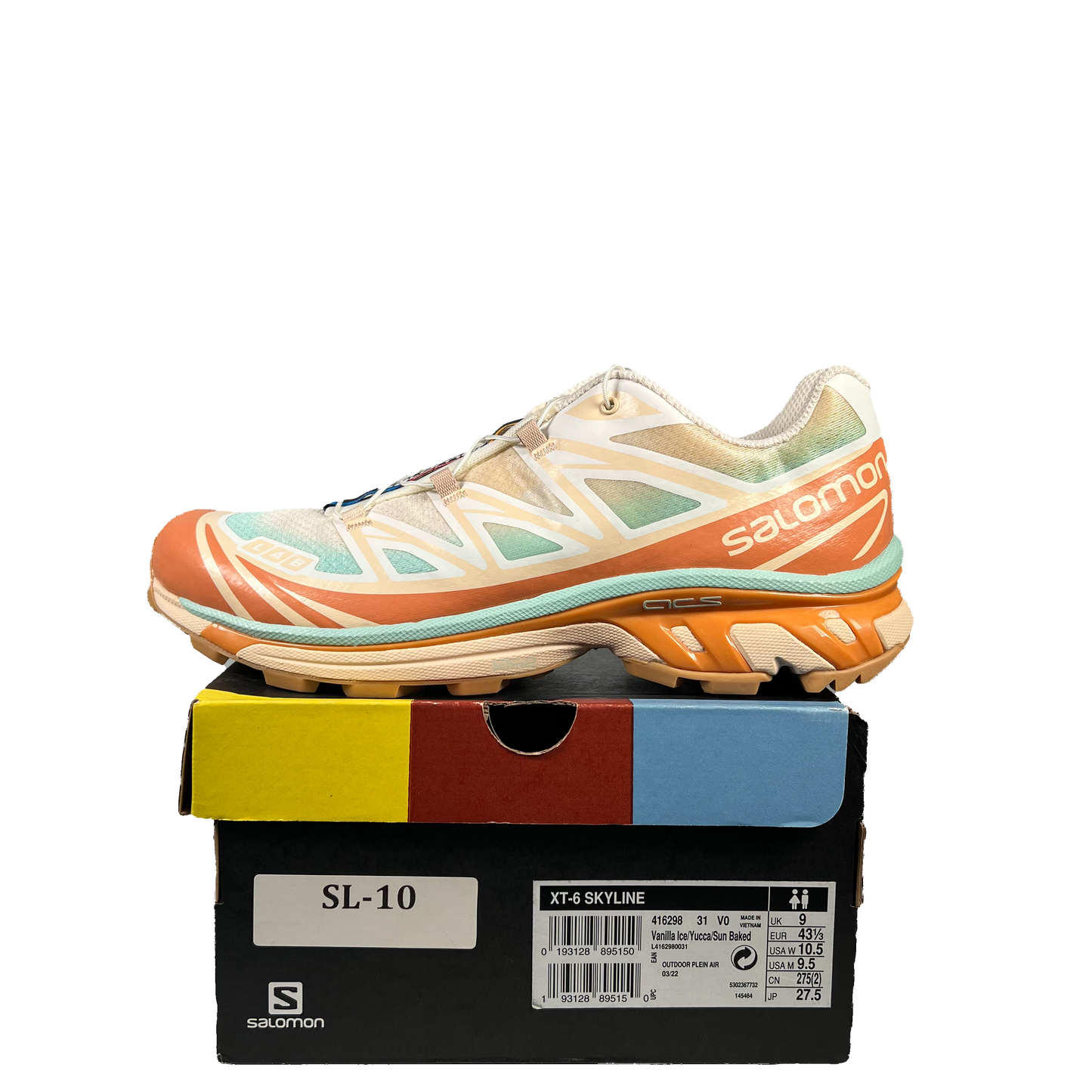 Salomon XT-6 Skyline Sun Baked (2022) Size 9.5 USED S19785