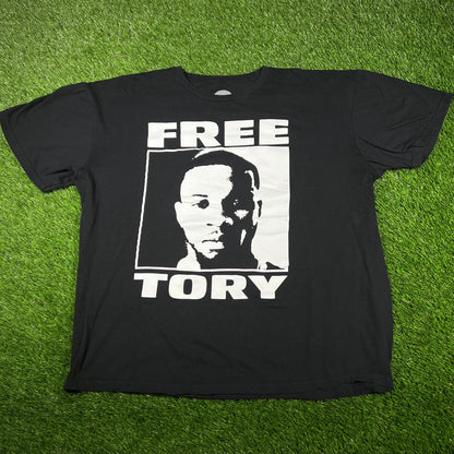 Free Tory Lanes Black Tee Size XXL USED v16961