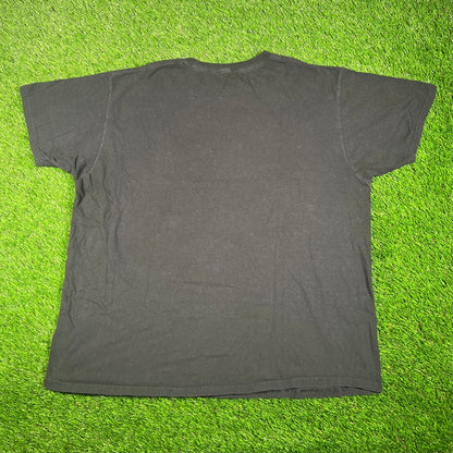 Superbad McLovin Fake ID Black Tee Size XL USED v17516