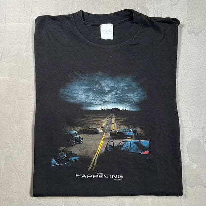 2008 The Happening Promo Black Tee Size Medium USED v20185