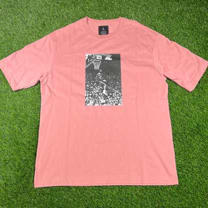 Jordan Union LA Jordan Dunking Salmon Tee Size Medium USED x14665