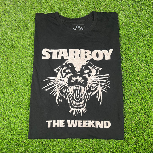 The Weekend Black Starboy Tee Size Large USED v16918