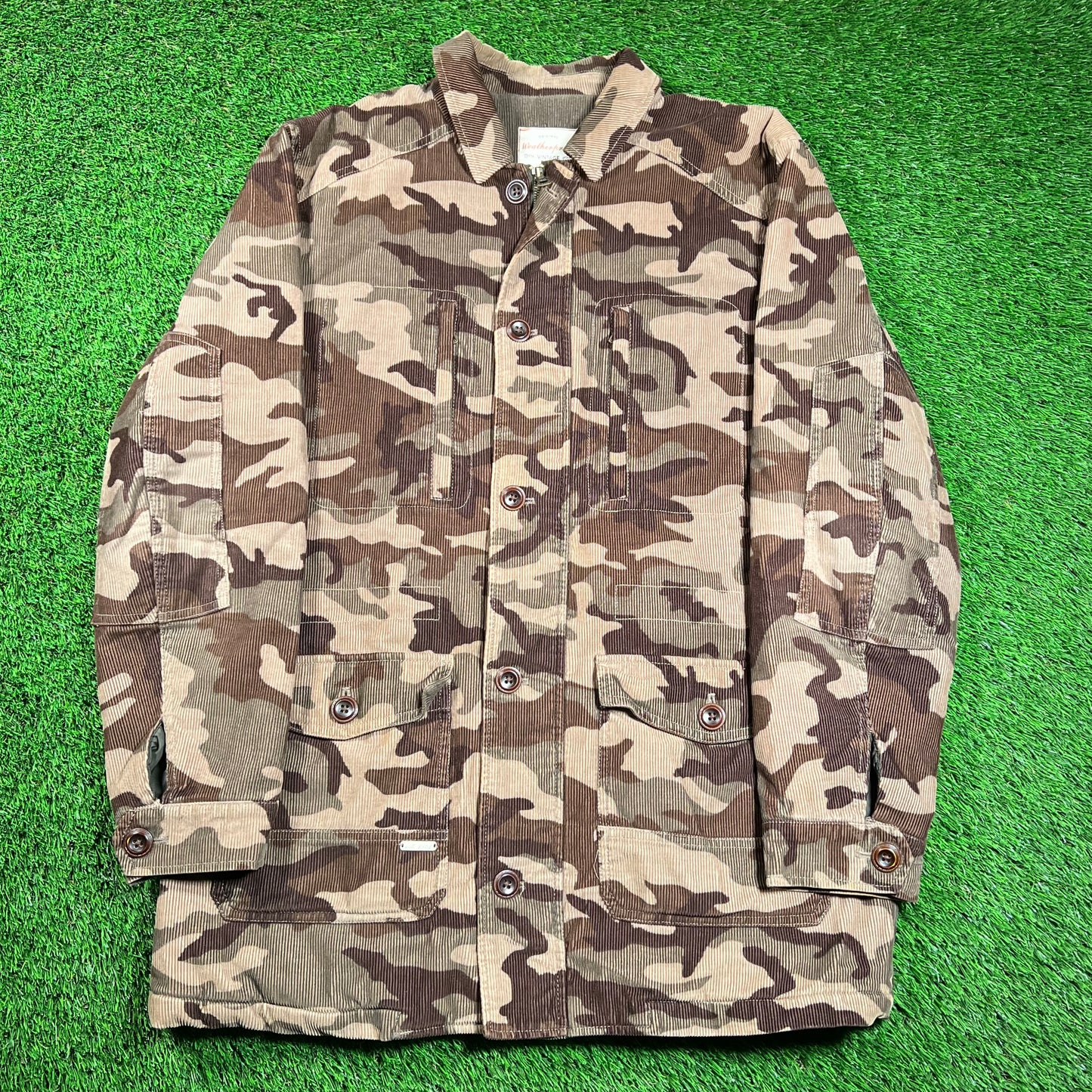 Weatherproff Woodland Courdoy Jacket Size Large USED v18535