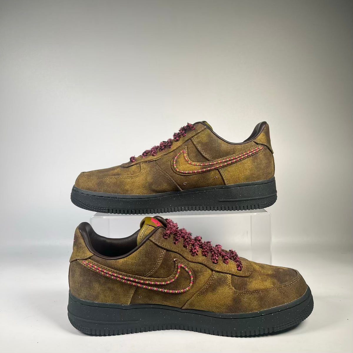 Nike Air Force 1 Low Boucle Desert Moss Fierce Pink (2025) Size 11 USED s23777