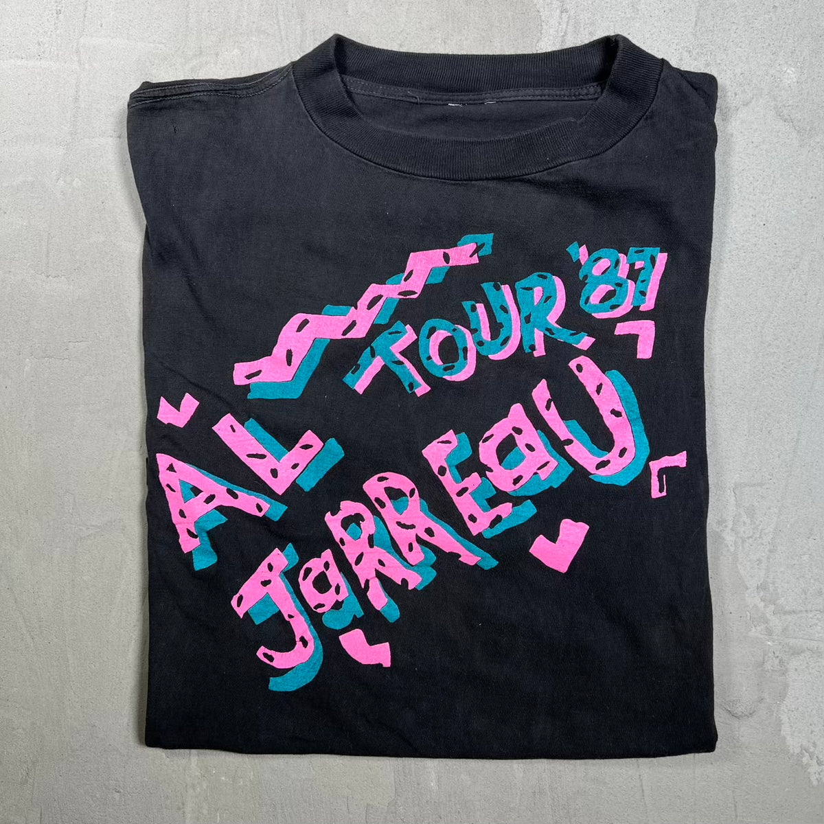 1987 Al Jarreau Black Tour Tee Size XL USED v20115