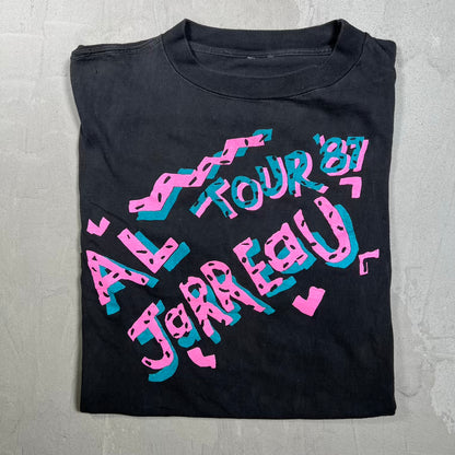 1987 Al Jarreau Black Tour Tee Size XL USED v20115