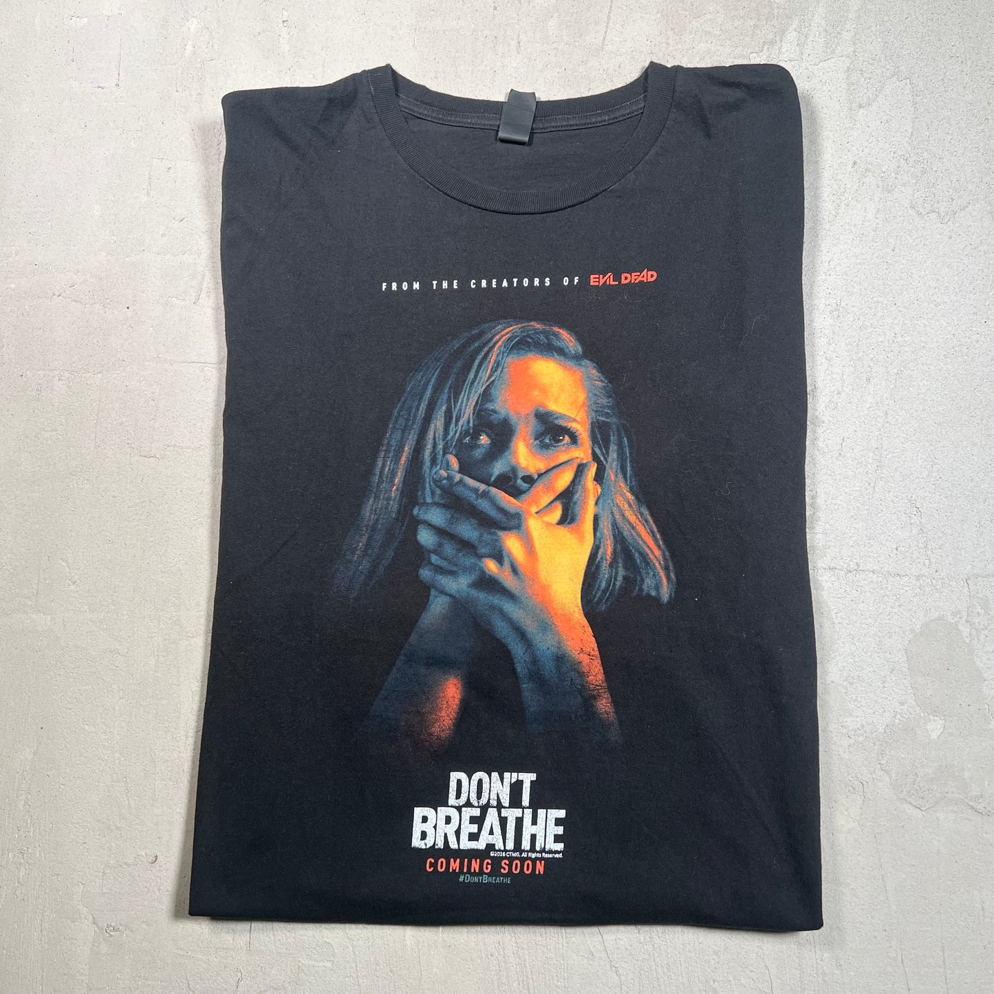 2016 Don't Breathe Movie Promo Tee Black Size XL USED v19391