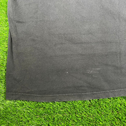2000 Boys 2 Men Crew Black Tee Size Large USED v18060