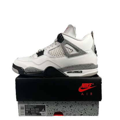 Jordan 4 White Cement (2025) Size 10.5 USED s23687