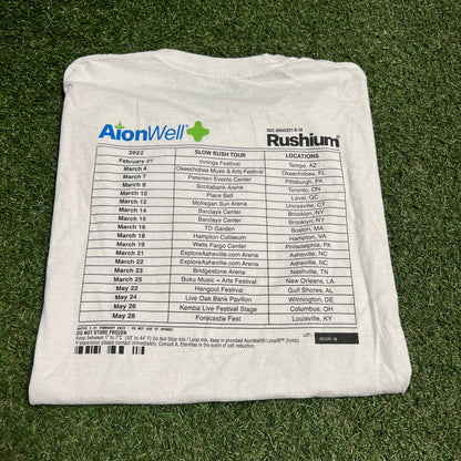 Tame Impala Rushium Tour White Tee Size XL USED v15692